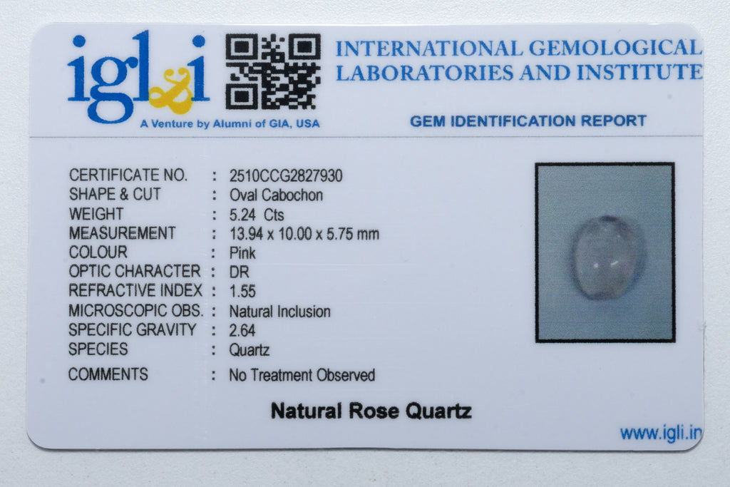 Rose Quartz 5.24 Carat