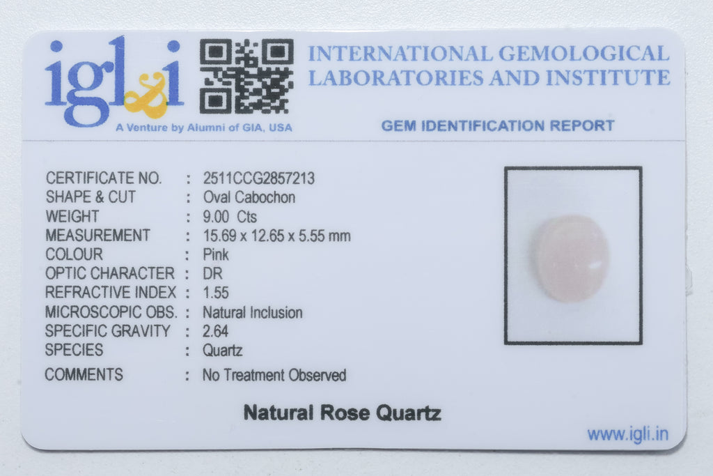Rose Quartz 9.00 Carat
