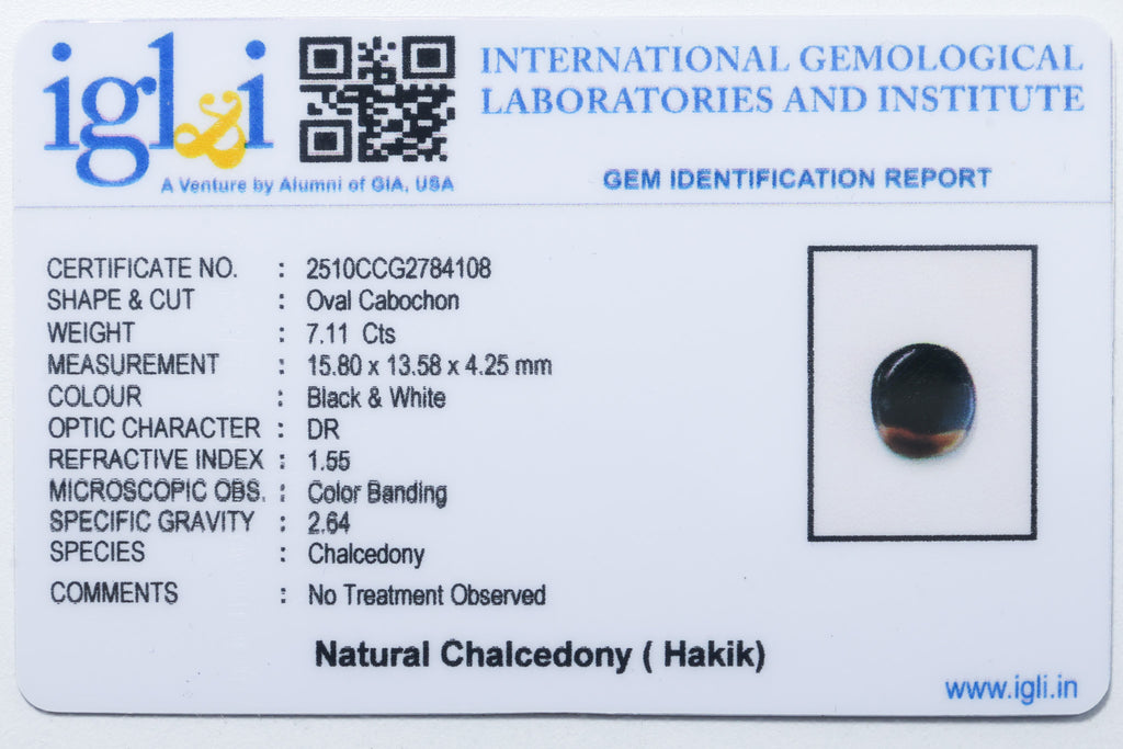 Natural Chalcedony (Hakik ) 7.11 Carat