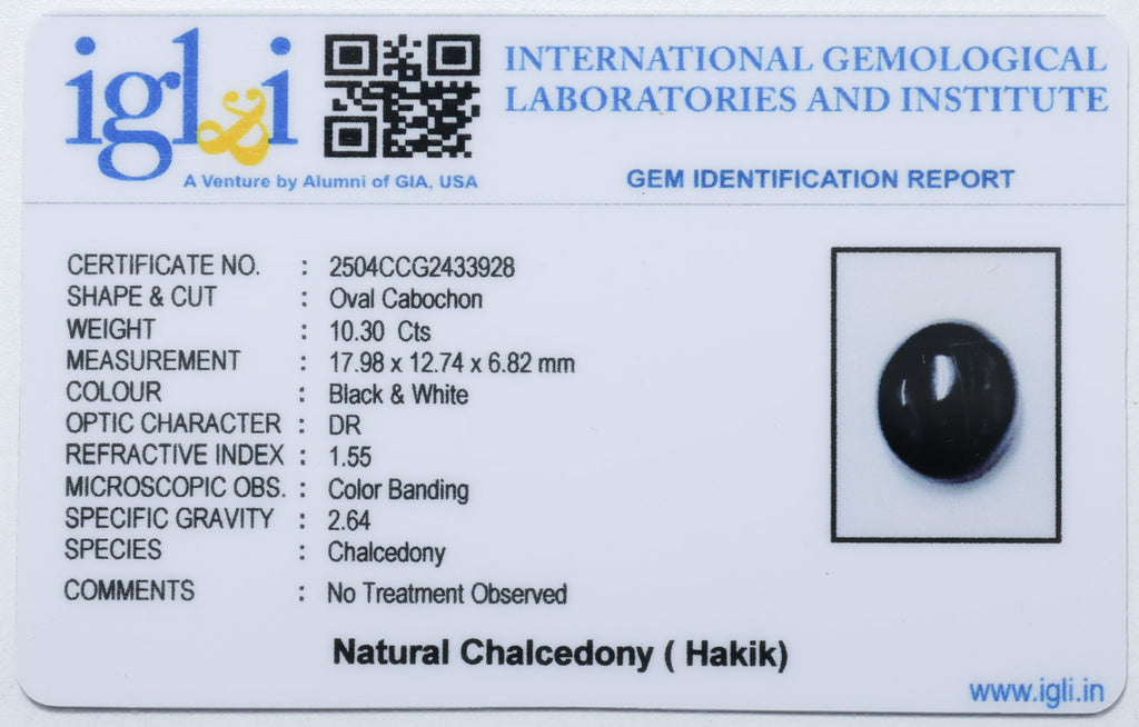 Natural Chalcedony (Hakik ) 10.30 Carat