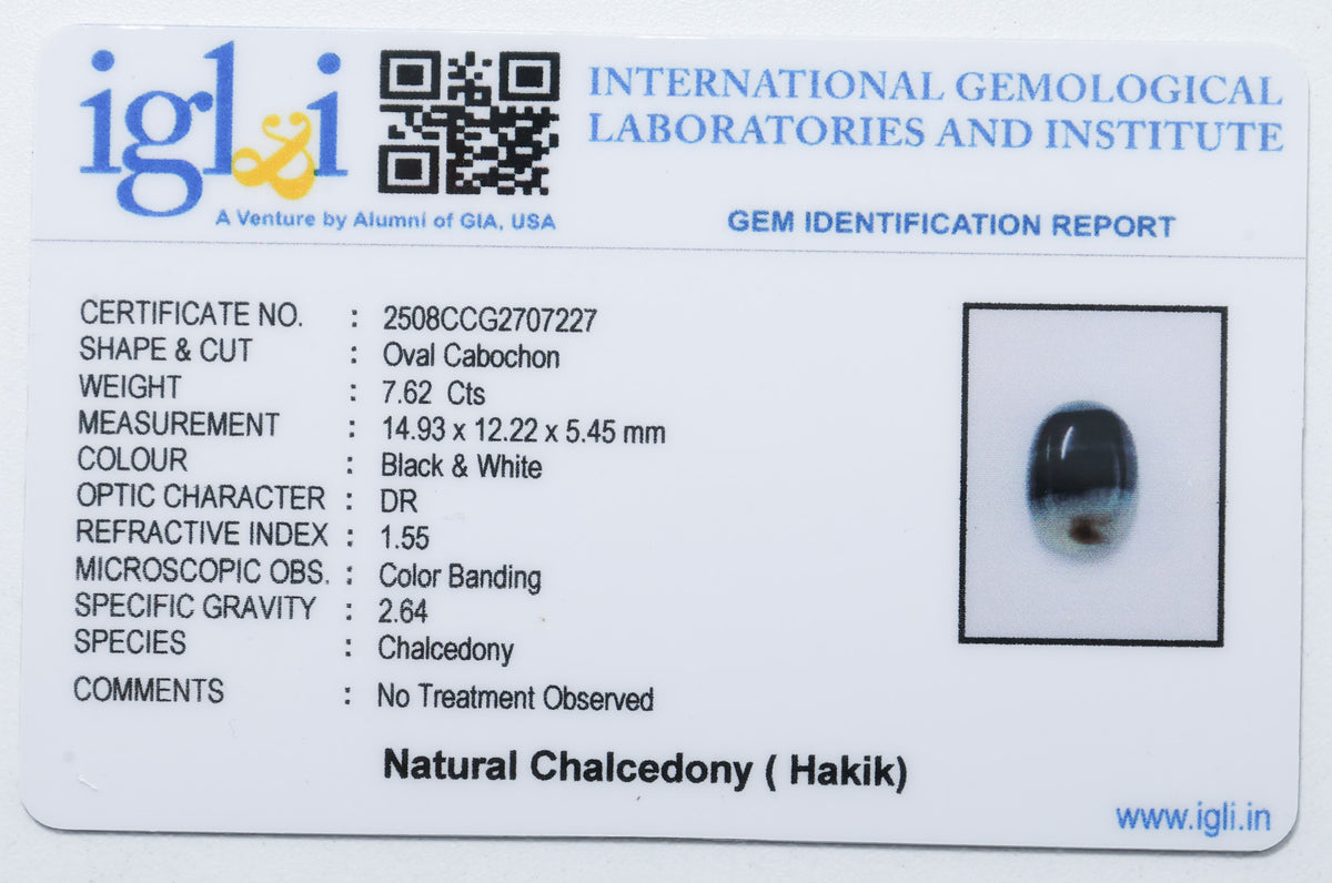 Chalcedony (Hakik ) 7.62 Carat
