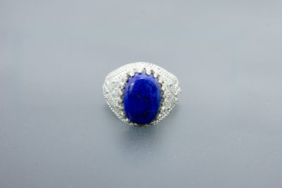 Lapis Lazuli King Size Ring (10 Ratti)