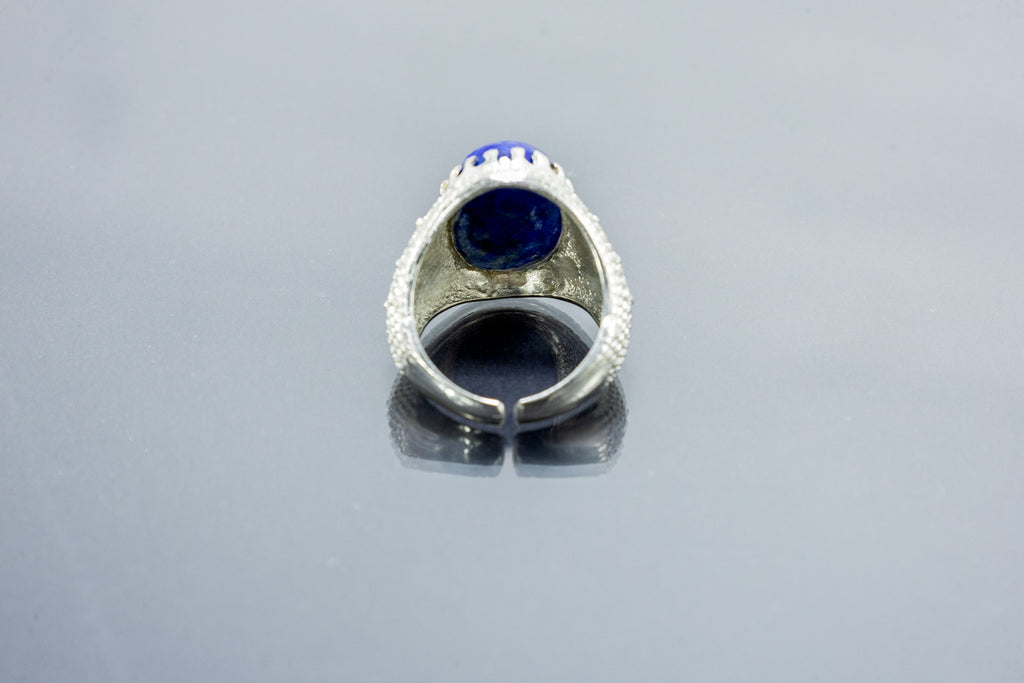 Lapis Lazuli King Size Ring (10 Ratti)