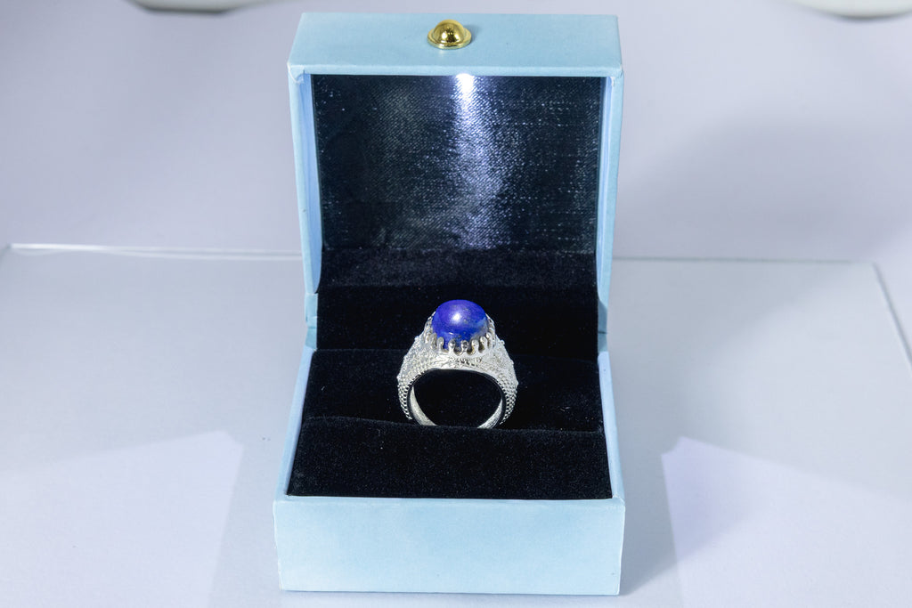 Lapis Lazuli King Size Ring (10 Ratti)