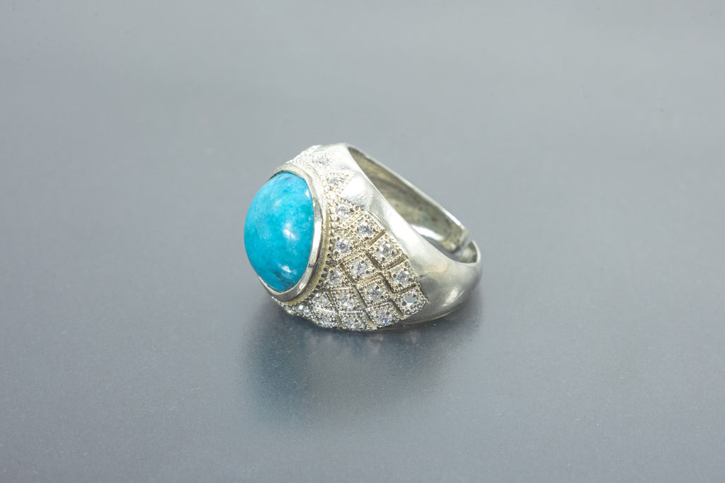 Royal Firoza King Size Ring (10 Ratti)