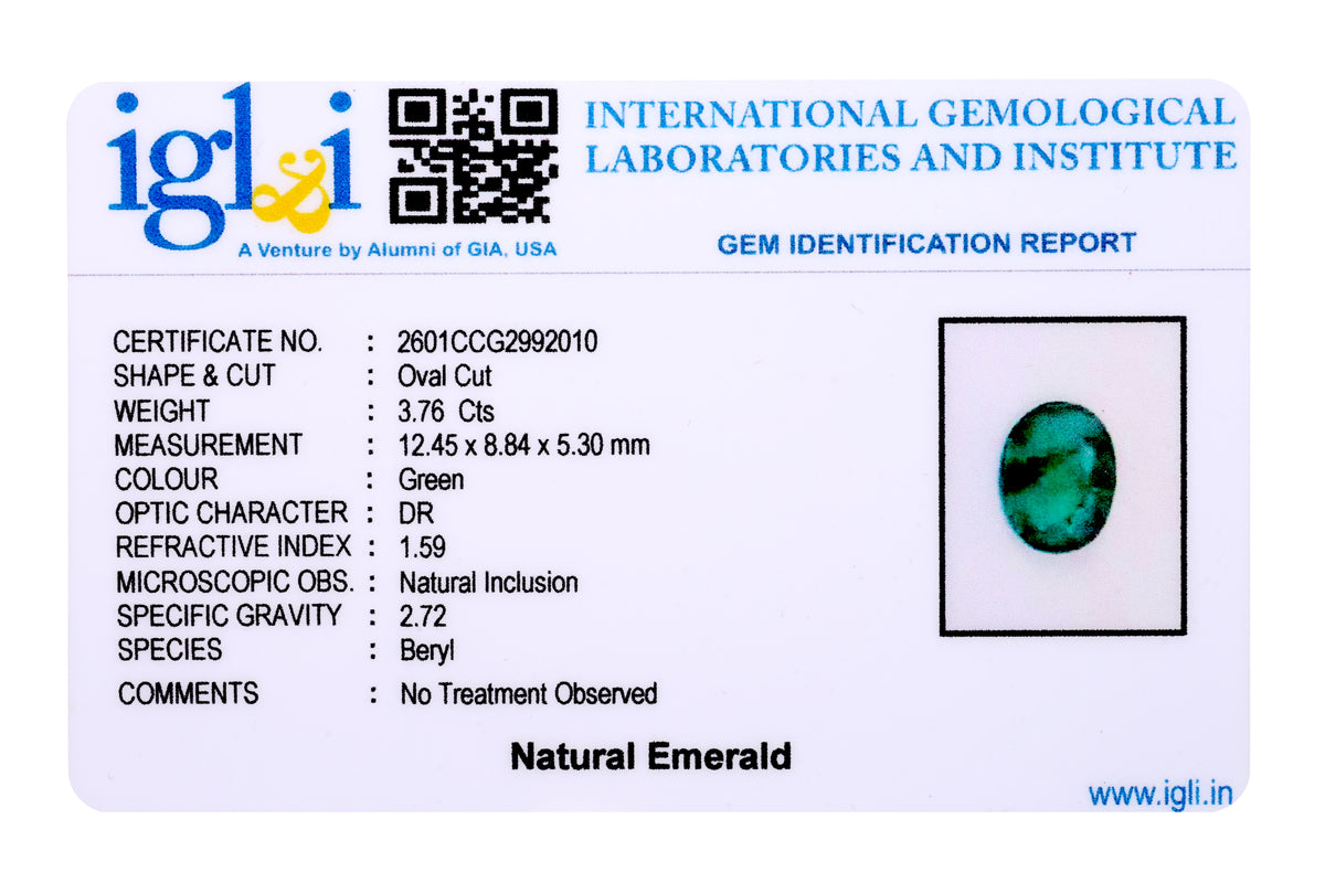 Zambian Emerald - 3.76 Carat