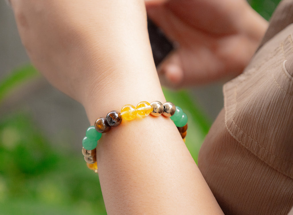 Money Magnet Bracelet (With Original Golden Pyrite)