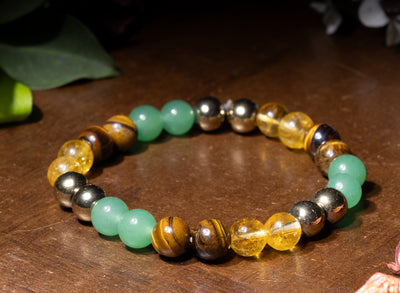 Money Magnet Bracelet (With Golden Pyrite)