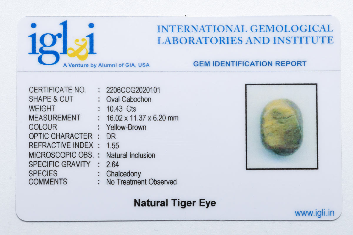 Tiger Eye 10.43 Carat