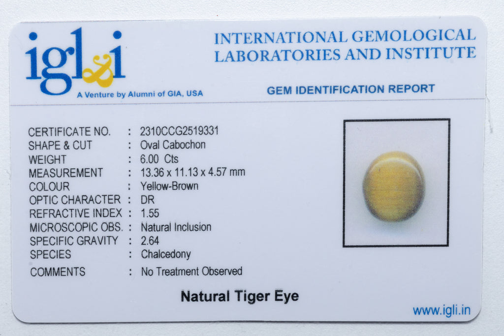 Tiger Eye 6.00 Carat