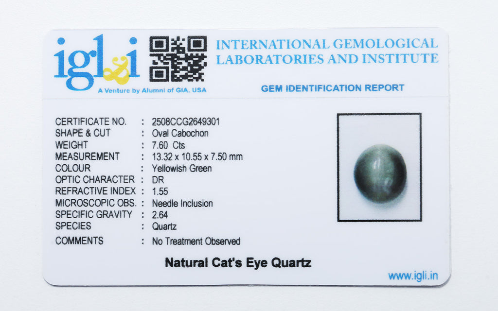 Cat Eye 7.70 Carat