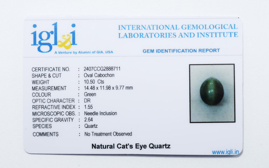 Cat Eye 10.50 Carat
