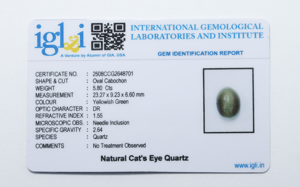 Cat Eye 5.80 Carat