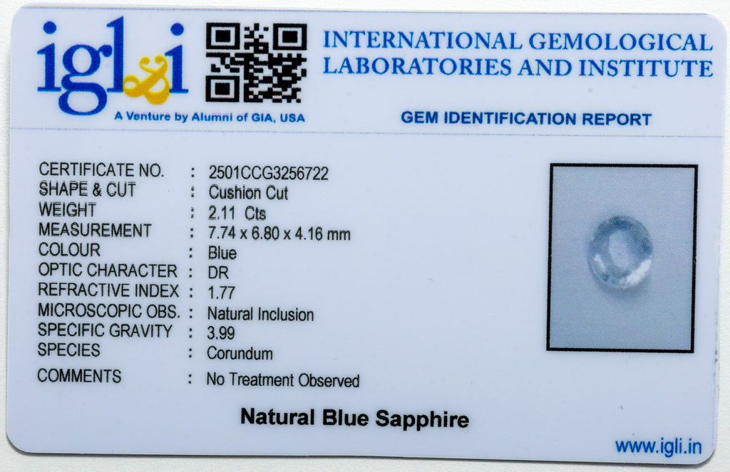 Blue Sapphire 2.11 Carat