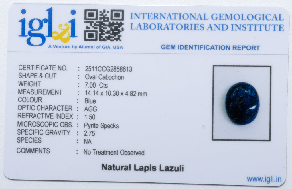 Lapis Lazuli 7.11 Carat