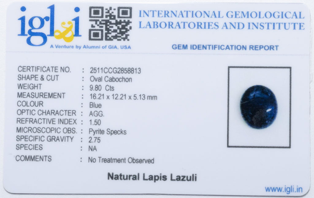 Lapis Lazuli 9.80 Carat