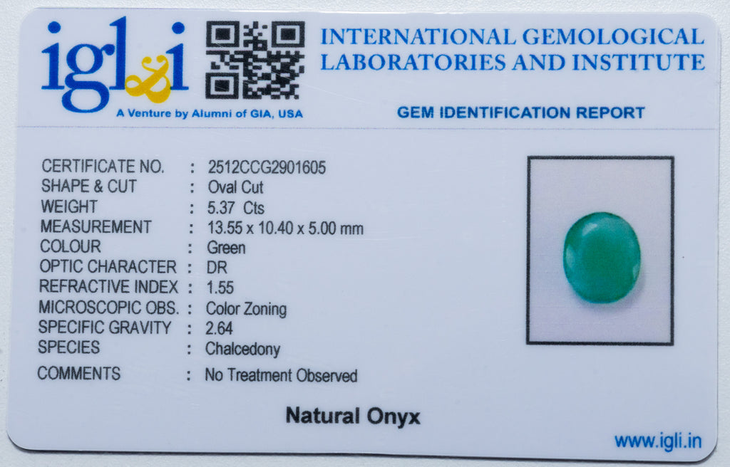 Onyx 5.37 Carat