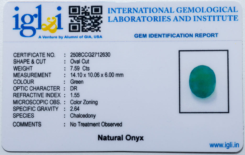 Onyx 7.59 Carat