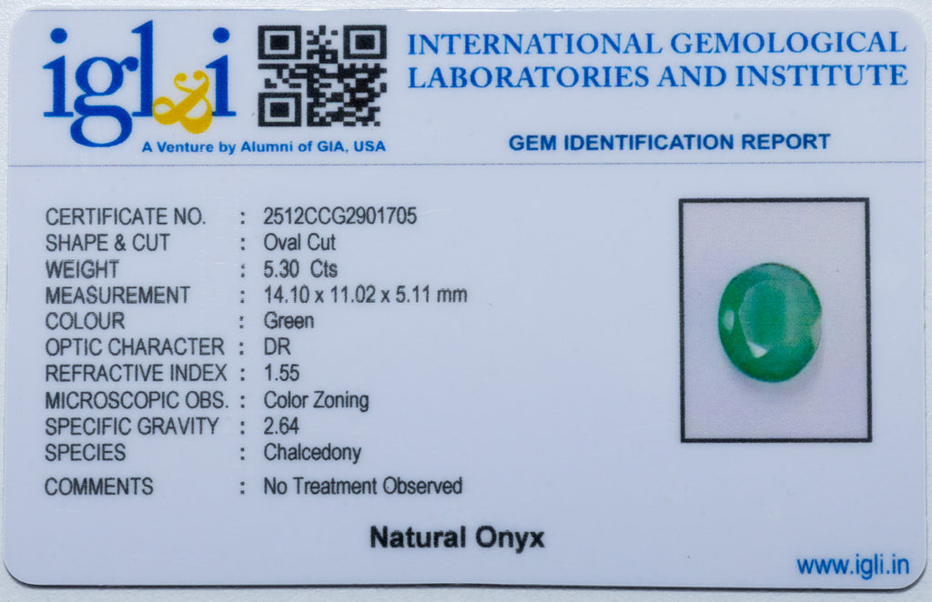 Onyx 5.30 Carat