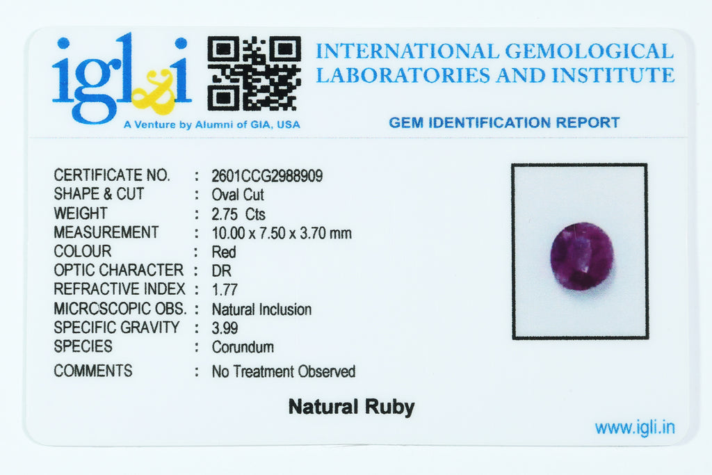 Ruby 2.75 Carat