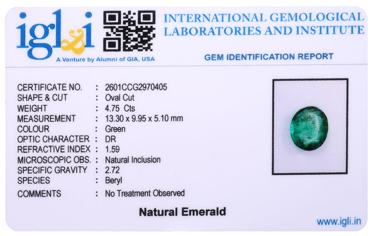 Zambian Emerald - 4.75 Carat