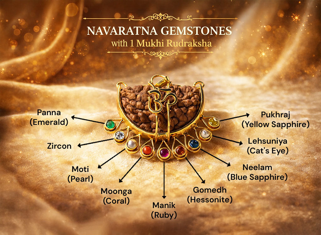 1 Mukhi (Navratan) Rudraksha