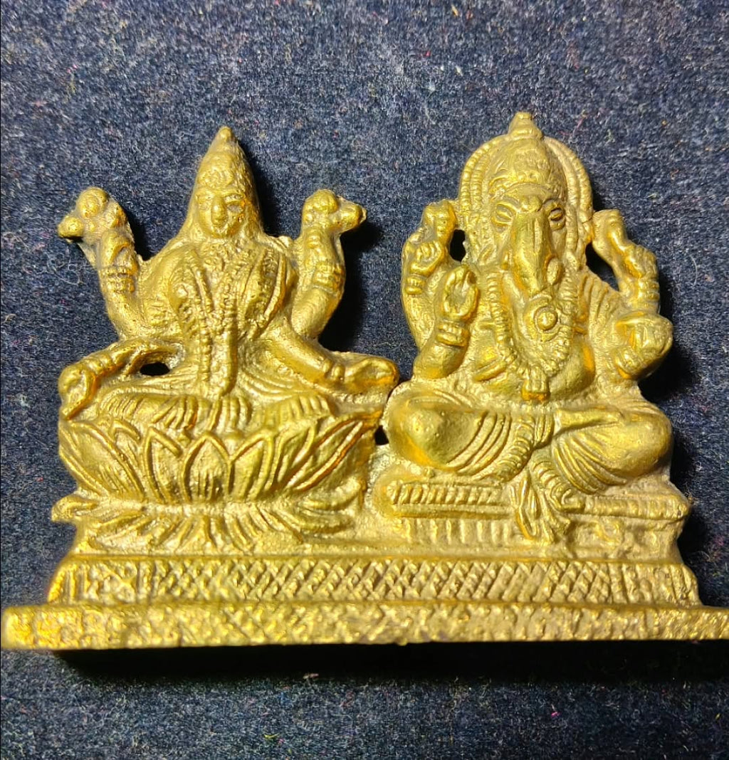 Lakshmi Ganesha Ashtdhatu Idol