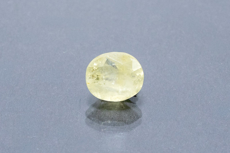 ceylon yellow sapphire 5.15 carat front image