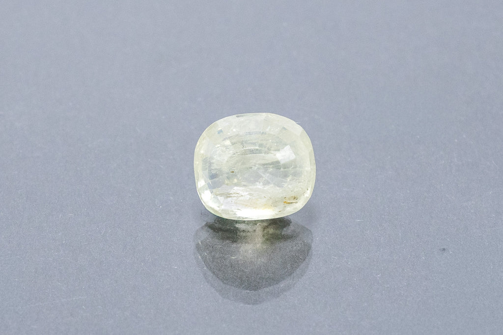 ceylon yellow sapphire 6.41 carat back image