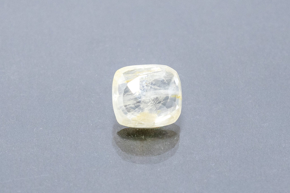 ceylon yellow sapphire 6.87 carat back image