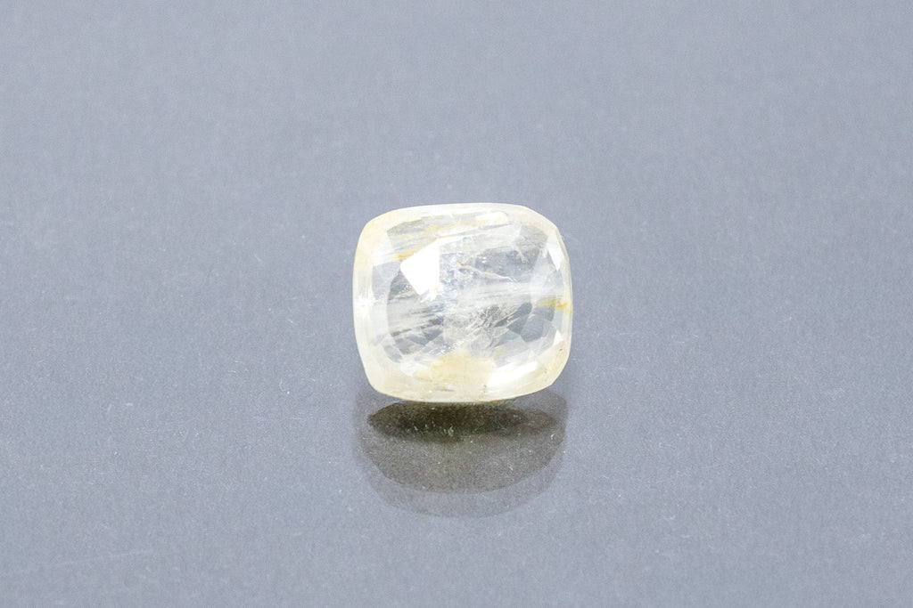ceylon yellow sapphire 6.87 carat back image