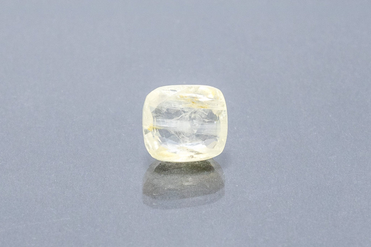 ceylon yellow sapphire 6.87 carat front image