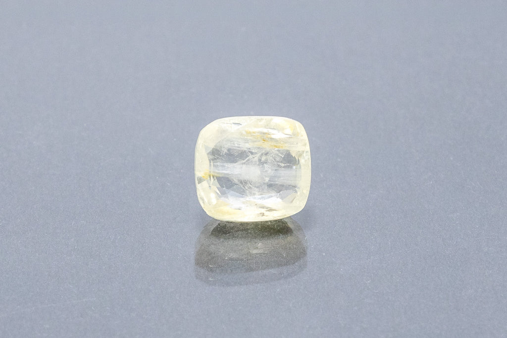 ceylon yellow sapphire 6.87 carat front image