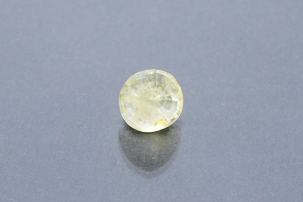 ceylon yellow sapphire 7.34 carat back image