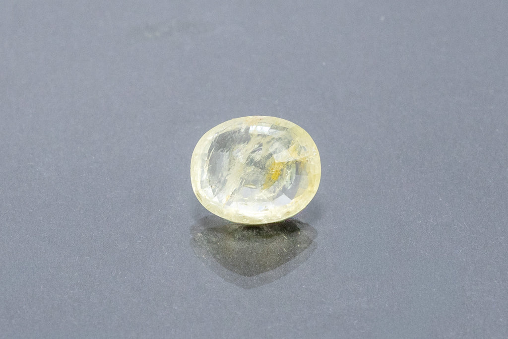 ceylon yellow sapphire 8.15 carat back image