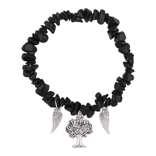 Black Hakik Chips Bracelet