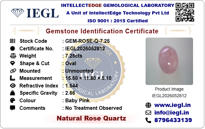 Rose Quartz - 7.25 Carat