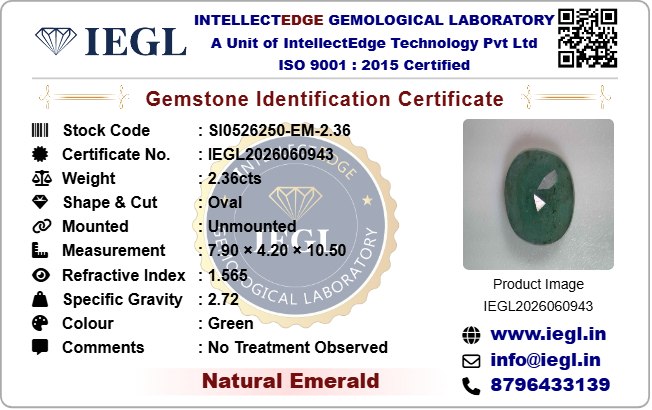 Brazilian Emerald - 2.36 Carat