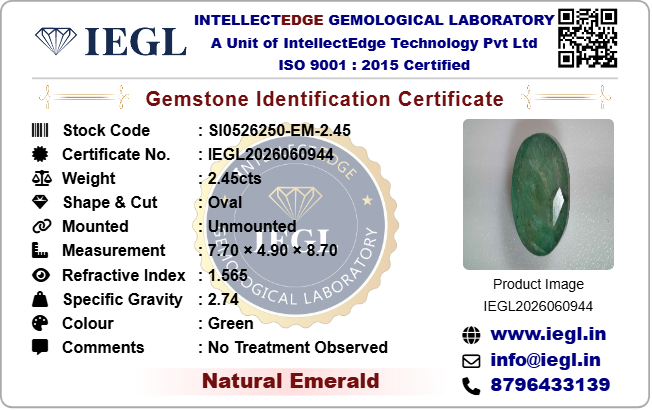Brazilian Emerald - 2.14 Carat