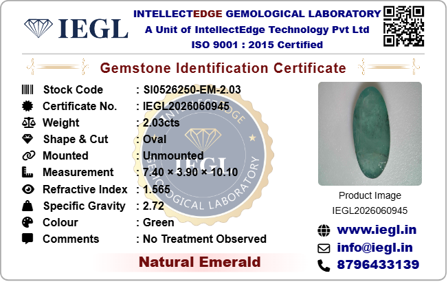 Brazilian Emerald - 2.03 Carat