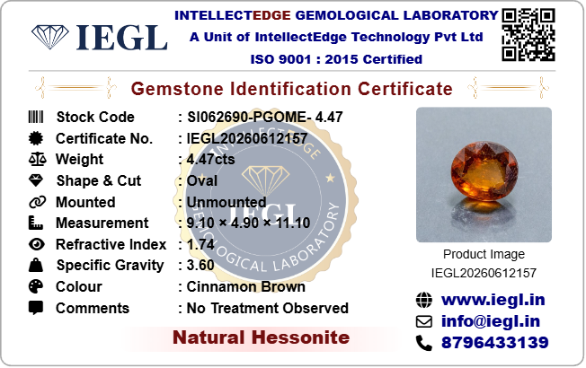 Hessonite - 4.47 Carat