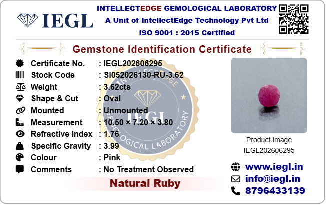 African Ruby - 3.62 Carat