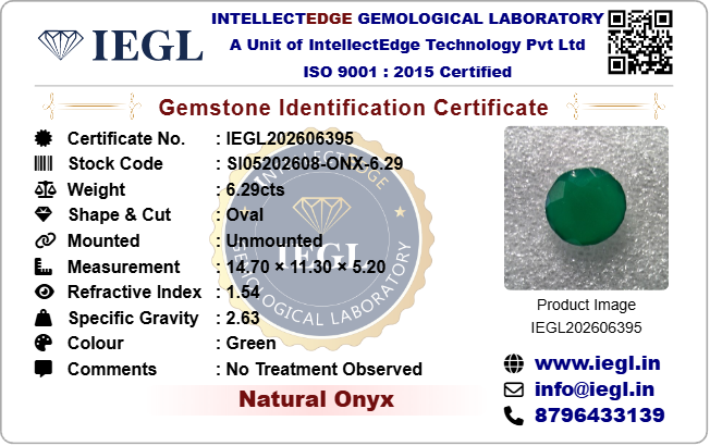 Onyx - 6.29 Carat