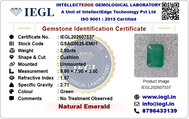 Brazilian Emerald - 2.92 Carat
