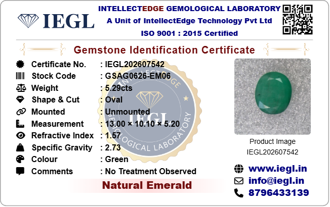 Brazilian Emerald - 5.29 Carat