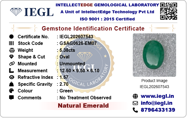 Brazilian Emerald - 5.38 Carat