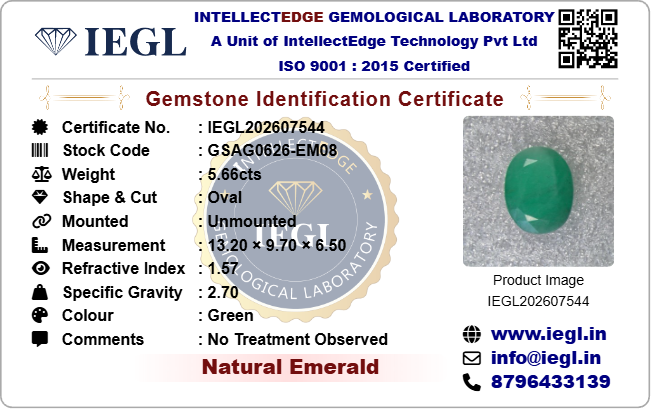 Brazilian Emerald - 5.66 Carat