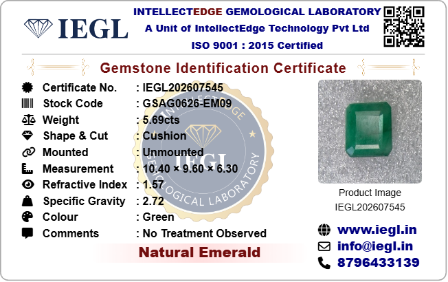 Brazilian Emerald - 5.69 Carat