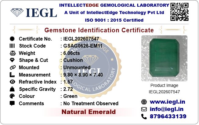 Brazilian Emerald - 6.06 Carat