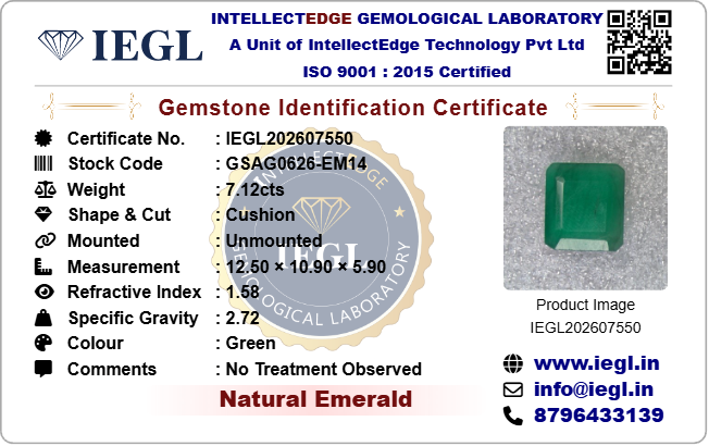 Brazilian Emerald - 7.12 Carat